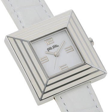 FOLLI FOLLIE WF5T089SPWWH Stylish Design Elegant Quartz Movement Water Resistant Adjustable Strap
