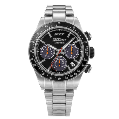 Angel Clover WM40-BK Wangan Midnight Collaboration Blackbird Model 1 Year Warranty Stylish Design Water Resistant
