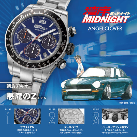 Angel Clover WM40-Z Wangan Midnight Collaboration Devils Z Model 1 Year Warranty Navy Stylish Design Durable Build