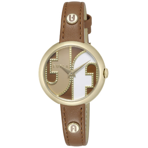 WW00005014L2 FURLA COSY Brown Genuine Leather 2-Year Warranty Stylish Design Versatile Wear