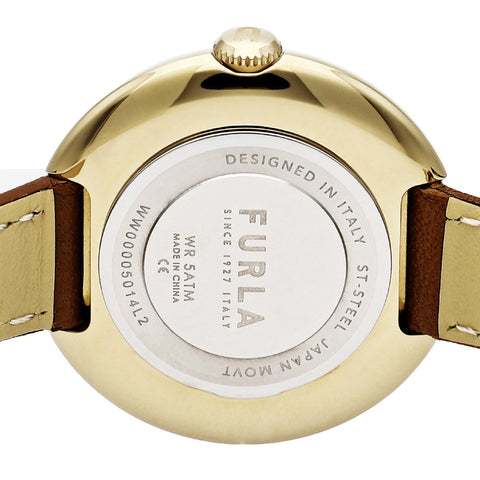 WW00005014L2 FURLA COSY Brown Genuine Leather 2-Year Warranty Stylish Design Versatile Wear
