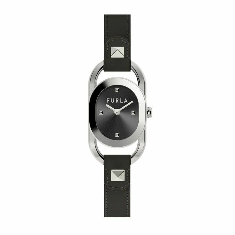 FURLA WW00008001L1 Watch - Stylish Black Studded Index with 2 Year Warranty for Timeless Elegance and Durability