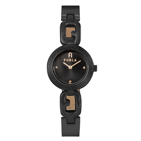 WW00015022L7 FURLA ARCO CHAIN 2-Year Warranty Black Elegant Design Durable Materials Stylish Accessory
