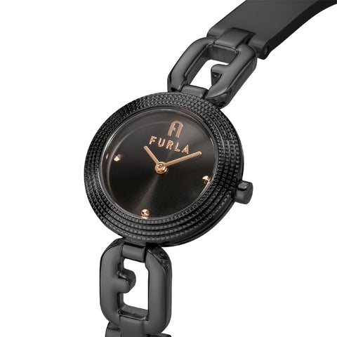WW00015022L7 FURLA ARCO CHAIN 2-Year Warranty Black Elegant Design Durable Materials Stylish Accessory
