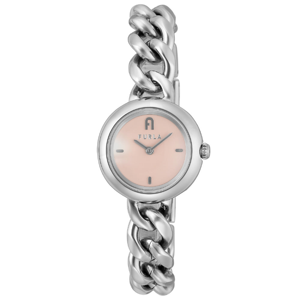 IPPO JAPAN WATCH WW00019007L1 Watch - FURLA CHAIN ROUND Stylish Pink Design 2-Year Warranty Authentic Quality