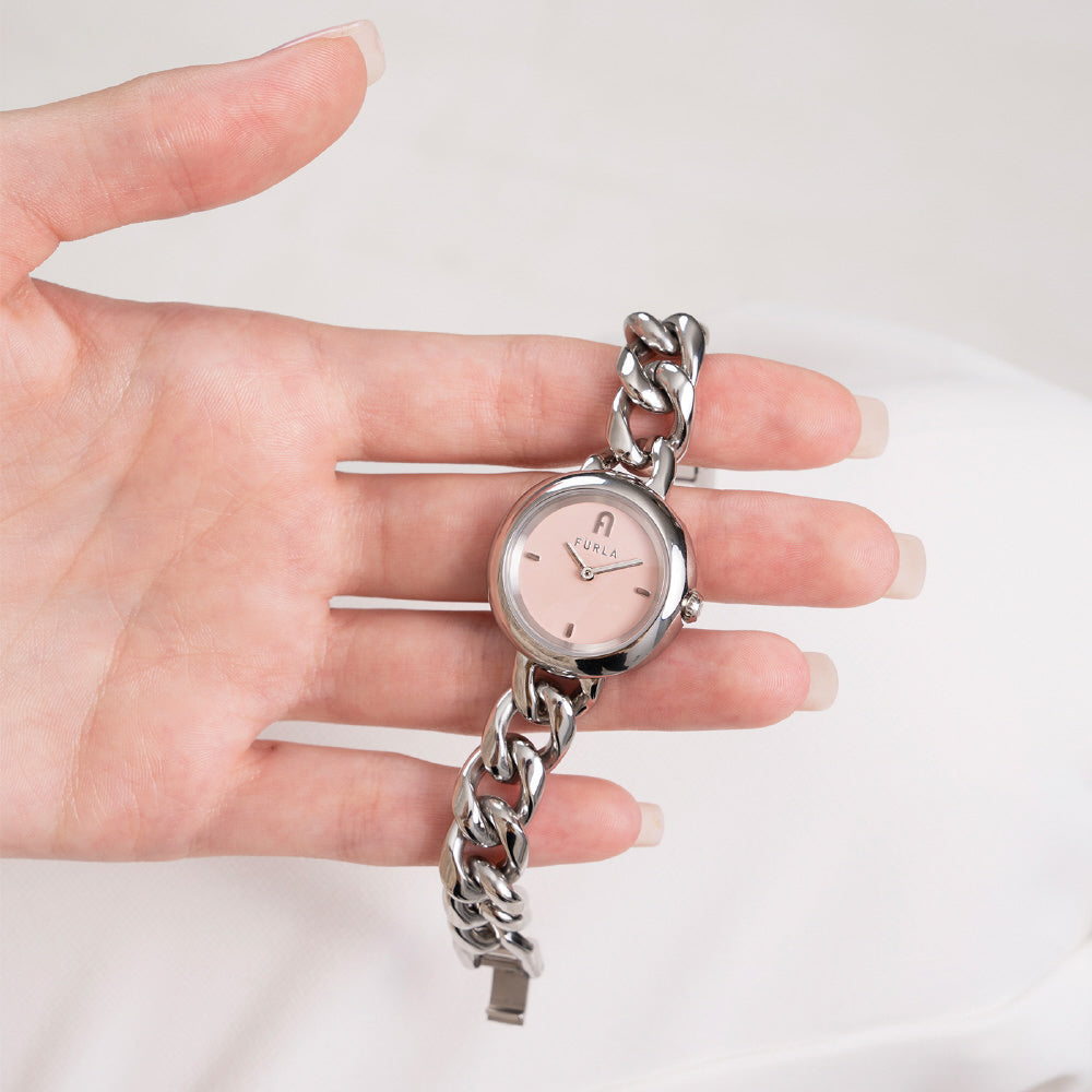 IPPO JAPAN WATCH WW00019007L1 Watch - FURLA CHAIN ROUND Stylish Pink Design 2-Year Warranty Authentic Quality (Image 9)