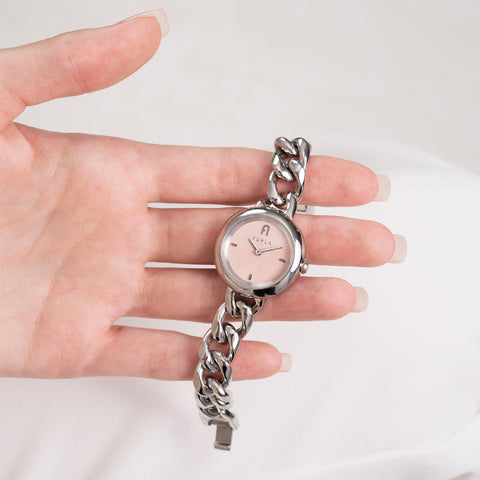 IPPO JAPAN WATCH WW00019007L1 Watch - FURLA CHAIN ROUND Stylish Pink Design 2-Year Warranty Authentic Quality (Image 9)