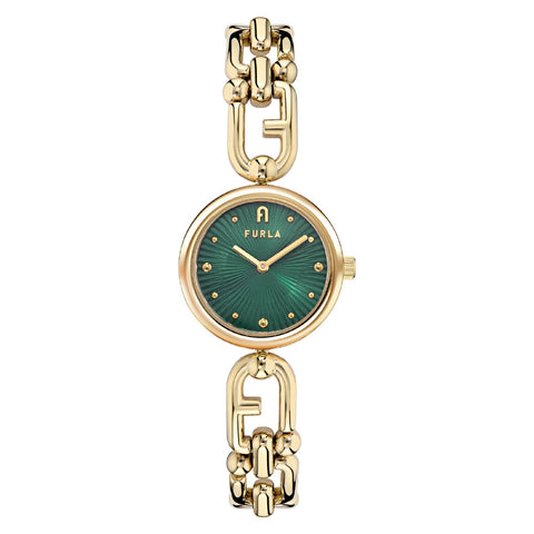 OTHER WW00063002L2 Stylish Green Design 2-Year Warranty Water Resistant Elegant Round Face