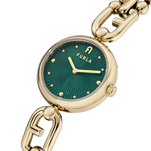OTHER WW00063002L2 Stylish Green Design 2-Year Warranty Water Resistant Elegant Round Face
