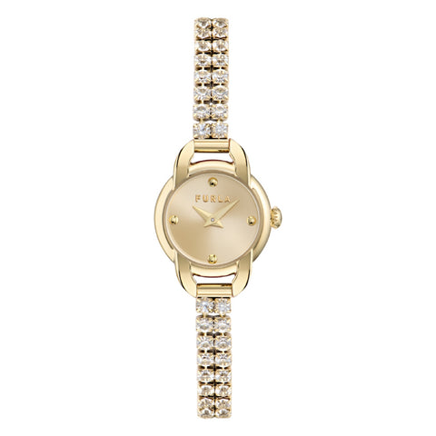WW00064010L2 FURLA MINI SHAPE Elegant Design Yellow Gold 2-Year Warranty Authentic Luxury Watch