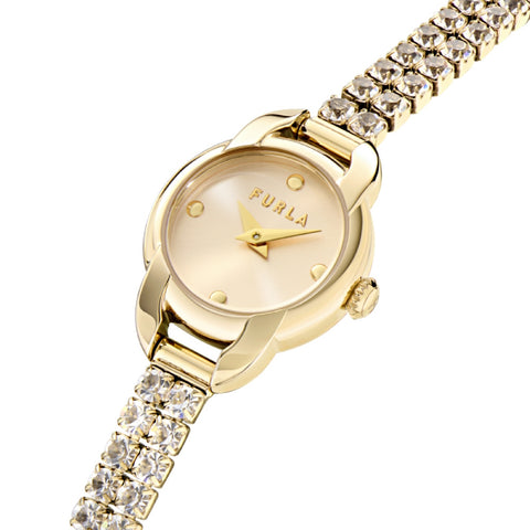 WW00064010L2 FURLA MINI SHAPE Elegant Design Yellow Gold 2-Year Warranty Authentic Luxury Watch