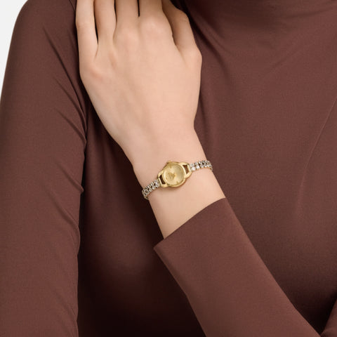 WW00064010L2 FURLA MINI SHAPE Elegant Design Yellow Gold 2-Year Warranty Authentic Luxury Watch