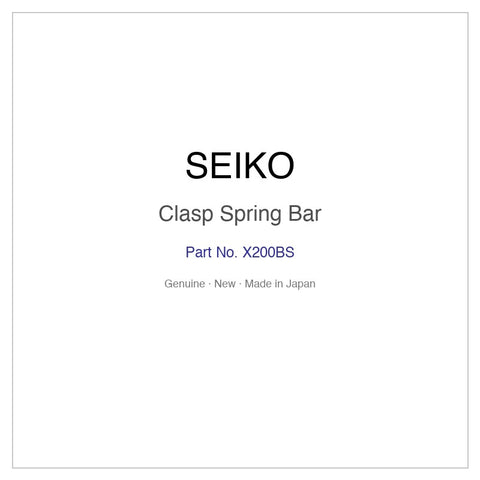 SEIKO X200BS Clasp Spring Bar for SNE435J1 SNE435P1 SNE435P9 SNE437J1 SNE437P1 and More Models