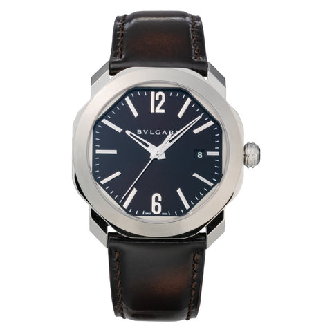 BVLGARI OC41C1SLD/X Watch - Octo Roma 2-Year Warranty Black - Luxury Timepiece with Elegant Design