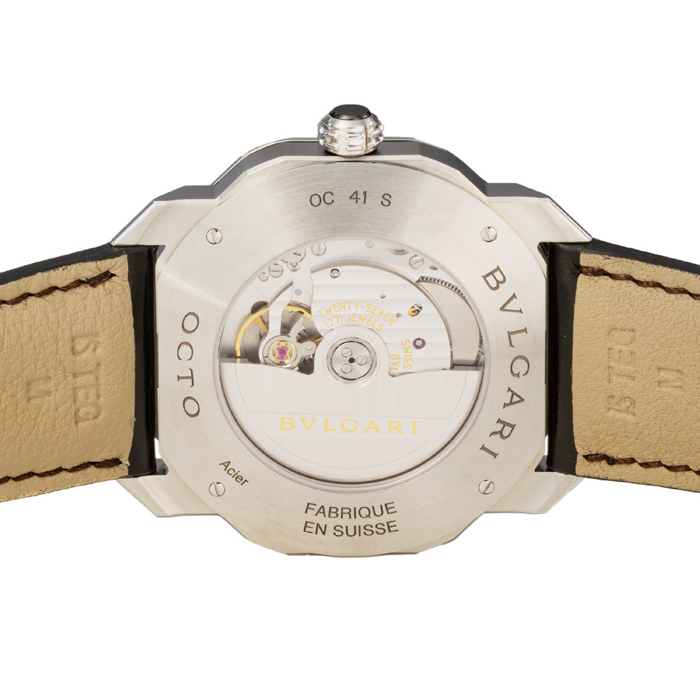 BVLGARI OC41C1SLD/X Watch - Octo Roma 2-Year Warranty Black - Luxury Timepiece with Elegant Design (Image 5)