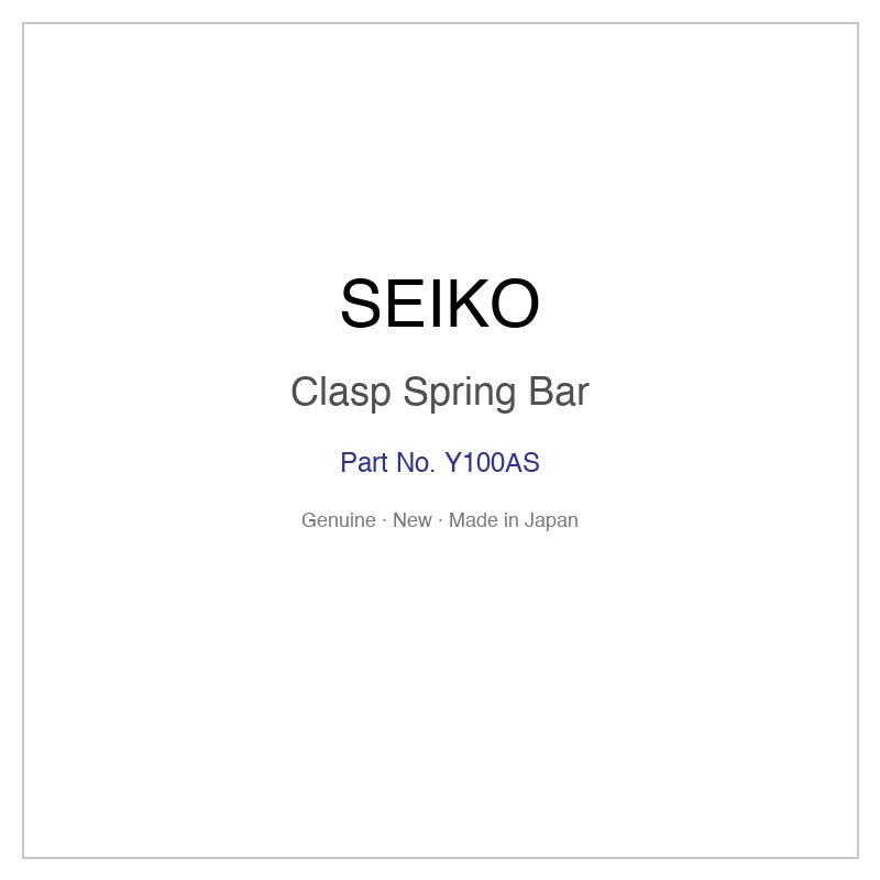 SEIKO Y100AS Clasp Spring Bar for SSQW001 SSQW003 SSQW004 SSQW005 SSQW006 and More Models