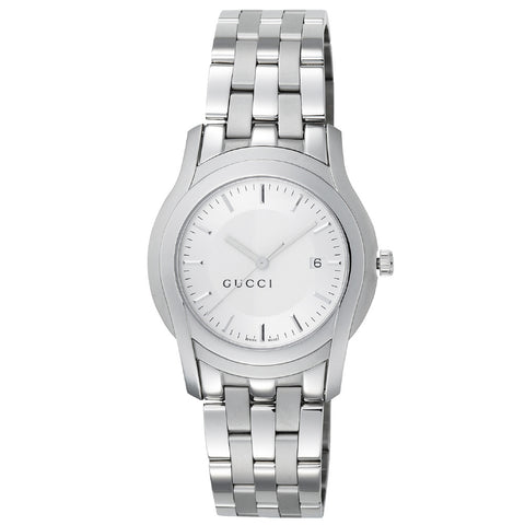 GUCCI YA055212 Luxury Swiss Quartz Movement Elegant Stainless Steel Case Water Resistant Classic Design