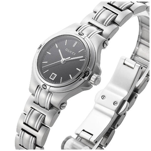 GUCCI YA090506 Elegant Women's Watch 9045 Series Stainless Steel Crystal Accents Water Resistant Stylish Design