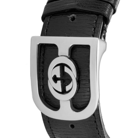 GUCCI YA126286 G-Timeless 2-Year Warranty Black Stainless Steel Quartz Watch Elegant Design