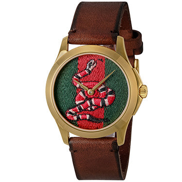 GUCCI YA1264012 G-Timeless Green Dial Stainless Steel Case Swiss Movement 2-Year Warranty
