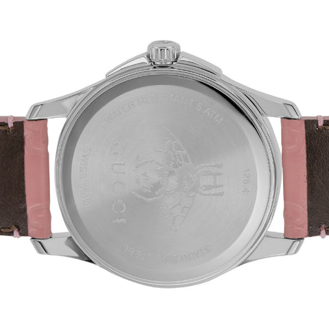 GUCCI YA1264030 G-Timeless Pink Dial Stainless Steel Case Water Resistant 2-Year Warranty