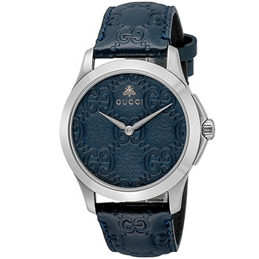 GUCCI YA1264032 G-Timeless Navy 2-Year Warranty Stainless Steel Elegant Design Swiss Movement