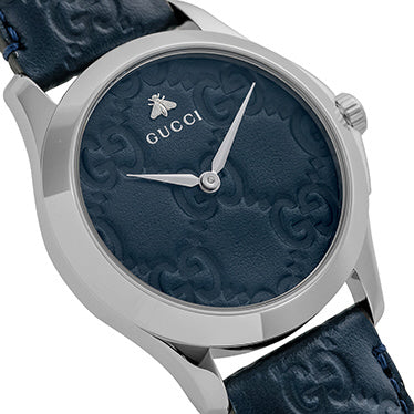 GUCCI YA1264032 G-Timeless Navy 2-Year Warranty Stainless Steel Elegant Design Swiss Movement