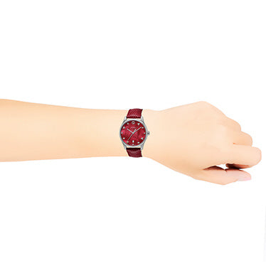GUCCI YA1264041 G-Timeless Red Watch 2-Year Warranty Elegant Design Swiss Movement