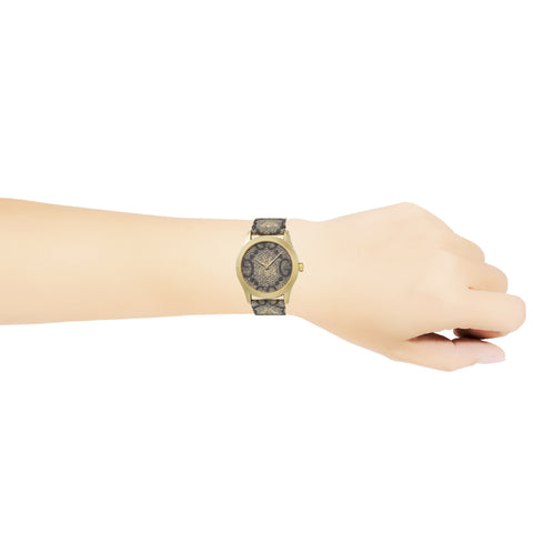 GUCCI YA1264068 G-Timeless 2-Year Warranty Brown Leather Strap Swiss Movement Elegant Design