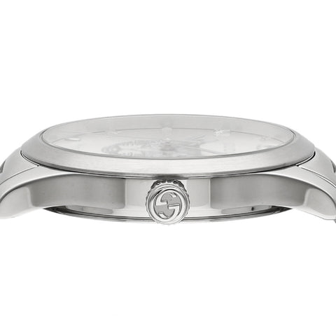 GUCCI YA1264095 G-Timeless Silver Watch 2-Year Warranty Elegant Design Swiss Movement