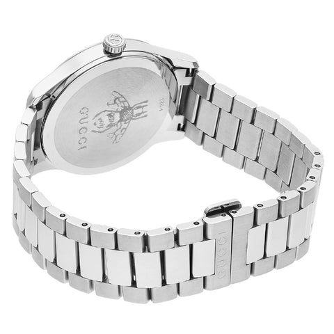 GUCCI YA1264095 G-Timeless Silver Watch 2-Year Warranty Elegant Design Swiss Movement