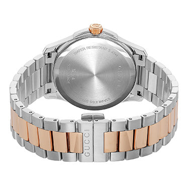GUCCI YA126446 G-Timeless Gray Stainless Steel Quartz Water Resistant Luxury Watch