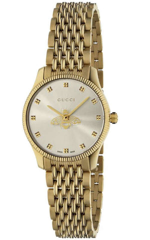 GUCCI YA1265021 GUCCI G-Timeless 2-Year Warranty Gold Watch [Parallel Import] - Luxury Timepiece