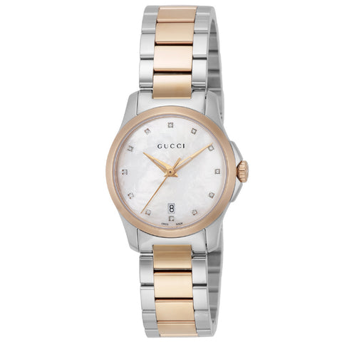 GUCCI YA126544 G-Timeless White Dial Stainless Steel Case Swiss Quartz 2-Year Warranty