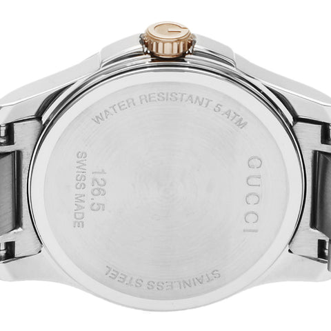 GUCCI YA126544 G-Timeless White Dial Stainless Steel Case Swiss Quartz 2-Year Warranty