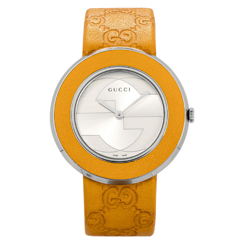 GUCCI YA129448 Stylish Silver U-Play Watch 2-Year Warranty Elegant Design Versatile Wear