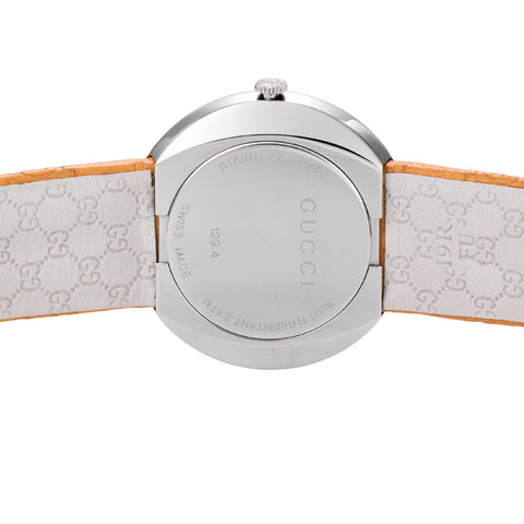 GUCCI YA129448 Stylish Silver U-Play Watch 2-Year Warranty Elegant Design Versatile Wear