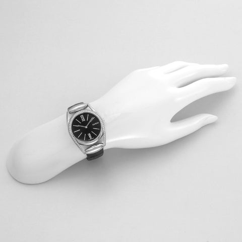 GUCCI YA139403 Horsebit Design Black Stainless Steel Water Resistant 2-Year Warranty Luxury Watch