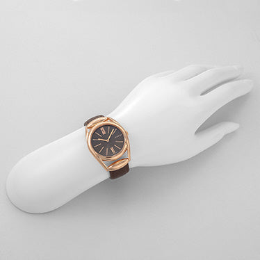 GUCCI YA140408 Horsebit Design Brown Leather Strap Swiss Quartz Movement 2-Year Warranty Luxury Timepiece