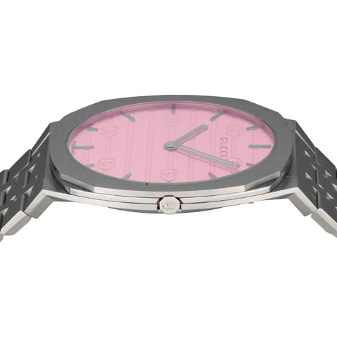 GUCCI YA163410 Elegant Pink Design 2-Year Warranty Swiss Quartz Movement Stylish Women's Watch