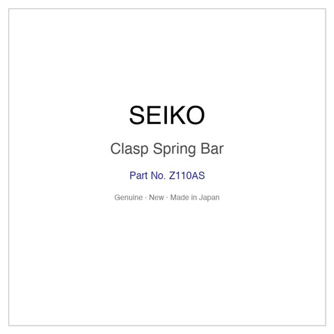 SEIKO Z110AS Clasp Spring Bar for SRZ545P1 SRZ546P1 SRZ548P1 SSQV022 SSQV022J and More Models