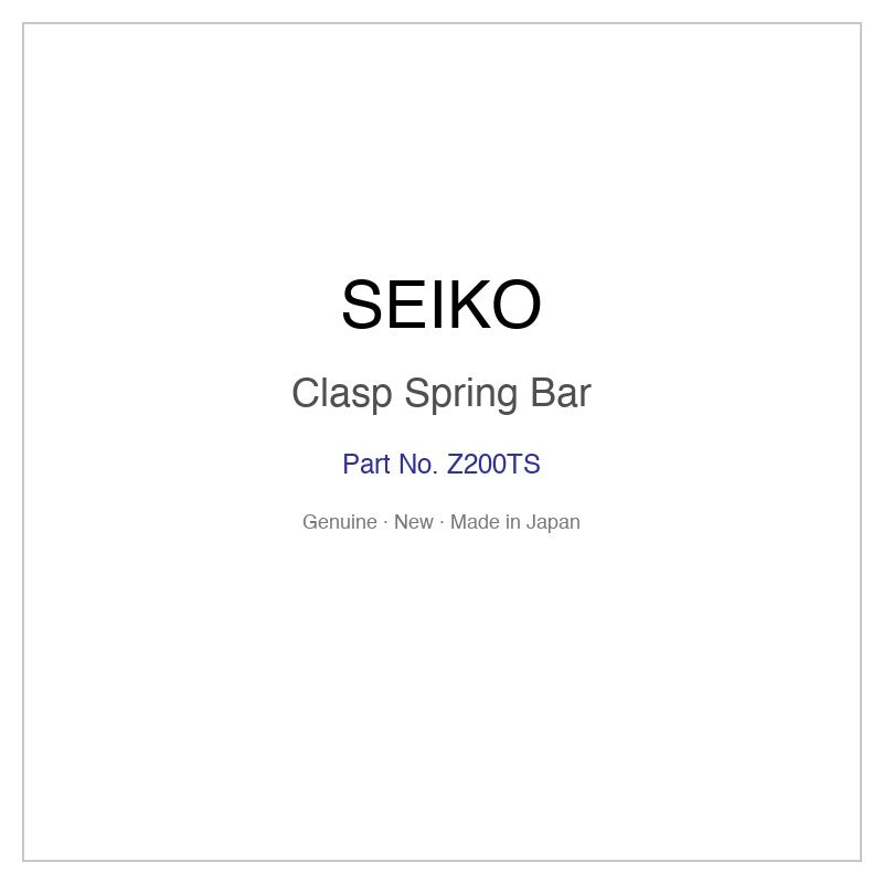 SEIKO Z200TS Clasp Spring Bar for SBDC013 SBDC013J SBDC015 SBDC015J SNE067P1 and More Models
