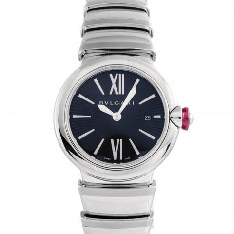 BVLGARI LU28AVSL/11 Watch - LU28AVSL11 Lucea [Lvcea] 2-Year Warranty Navy - BVLGARI Men's Fragrance for Timeless Elegance