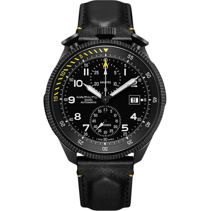 Hamilton H76786733 Watch - Khaki Aviation Takeoff Auto Chrono