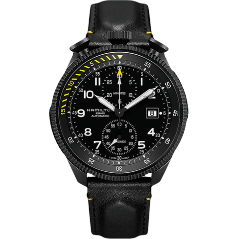 Hamilton H76786733 Watch - Khaki Aviation Takeoff Auto Chrono