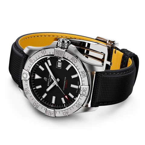 Breitling A17328101B1X1 Watch - Chronograph Swiss Automatic 300m Water Resistant Blue Dial Stainless Steel Bracelet (Image 3)