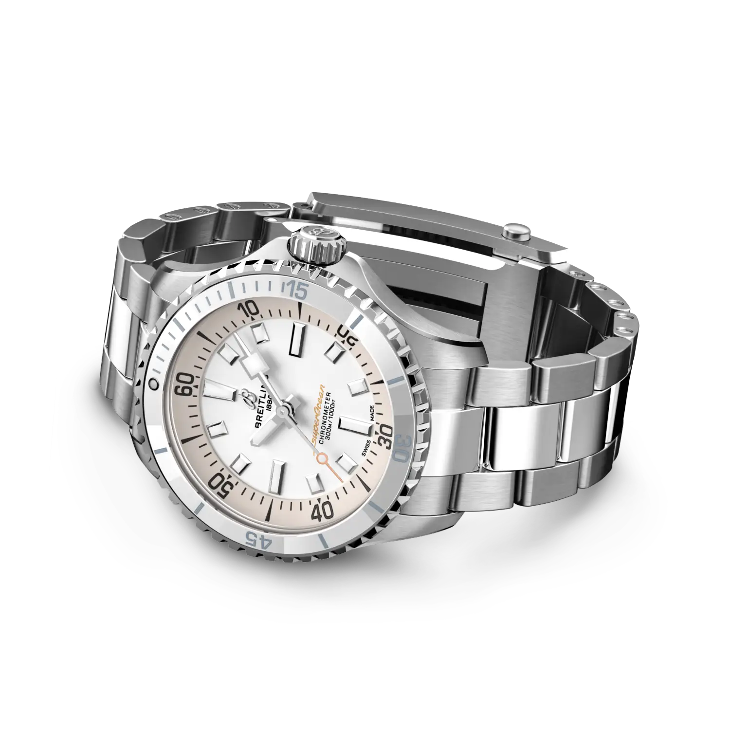 Breitling A17377211A1A1 Watch - Stainless Steel Case Chronograph Blue Dial Automatic Movement (Image 3)