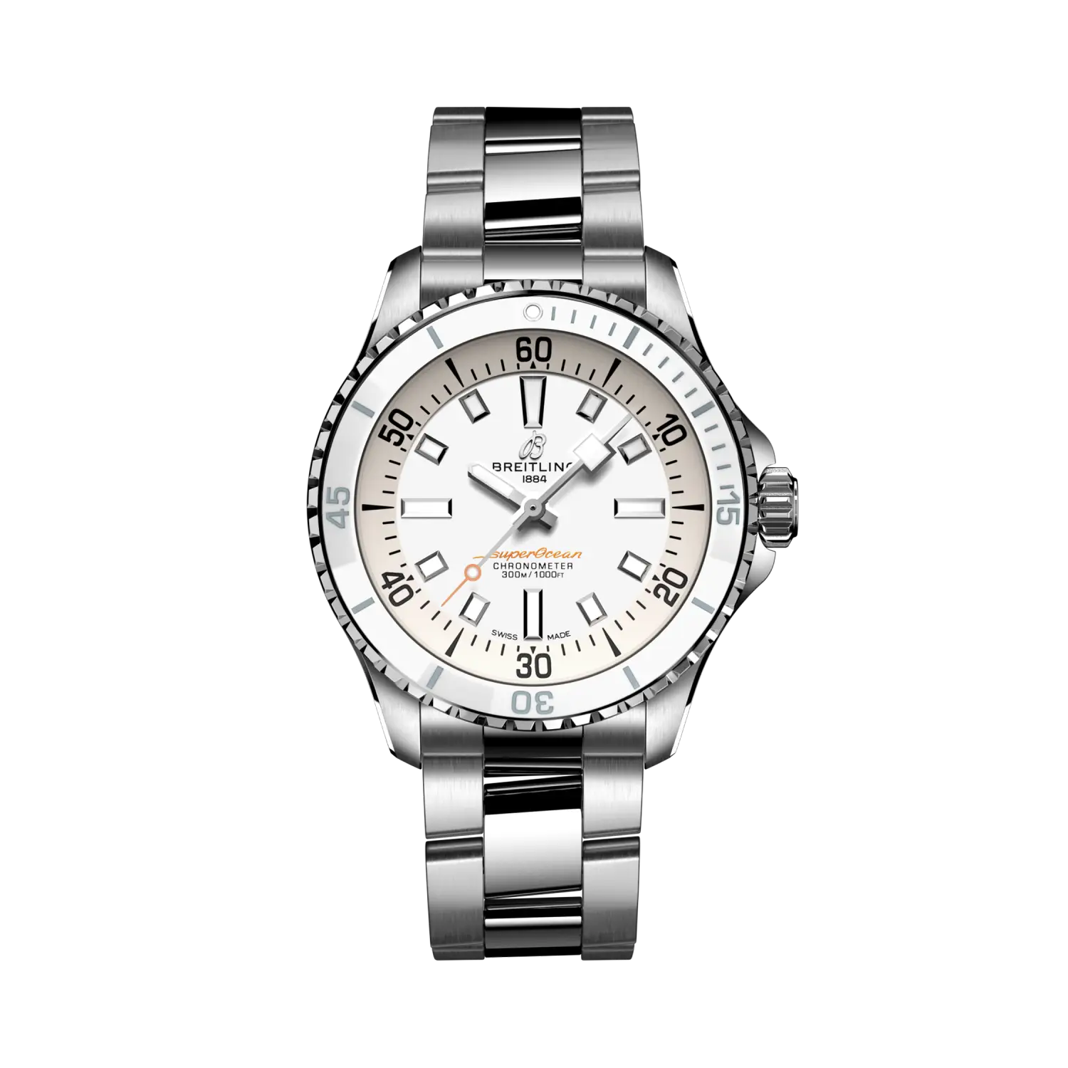 Breitling A17377211A1A1 Watch - Stainless Steel Case Chronograph Blue Dial Automatic Movement