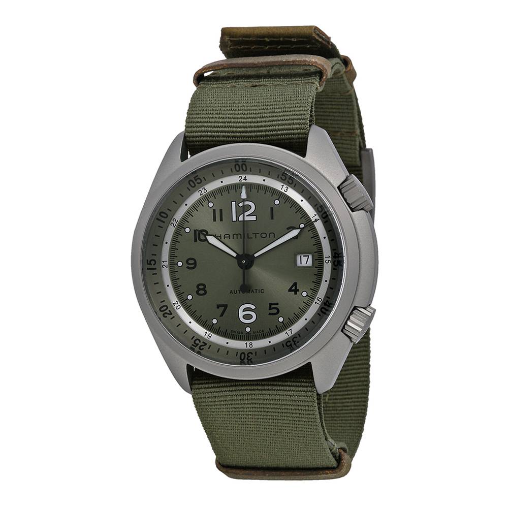 Hamilton H80405865 Watch - Khaki Aviation Pilot Pioneer Aluminium Auto