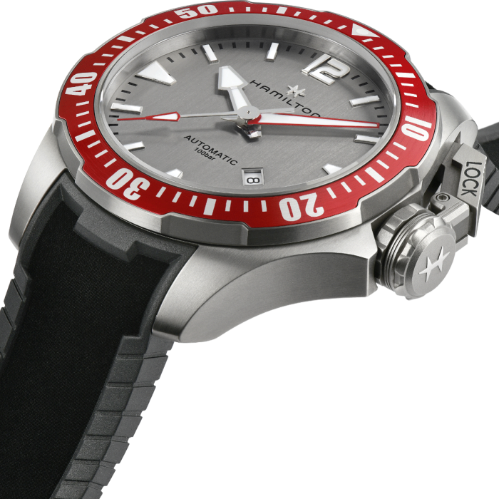 Hamilton H77805380 Watch - Khaki Navy Open Water Auto Titanium Auto (Image 2)